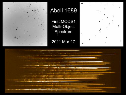 [MODS1 MOS Spectrum of Abell 1689 - 2011 Mar 17]